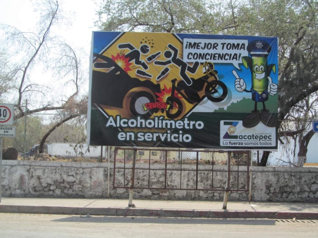 La dirección de tránsito de Zacatepec reconoció que todavía están imposibilitados de realizar operativos con la aplicación del alcoholímetro.