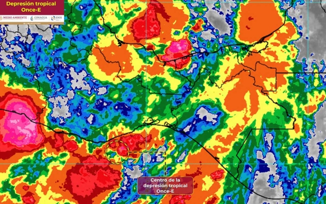 Se espera que Depresión Once-E se convierta en tormenta tropical