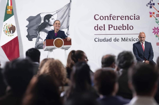 La mandataria federal también anunció que el Programa de Infraestructura Carretera, que se lleva a cabo en todo el país, presenta un avance global del 60 por ciento.