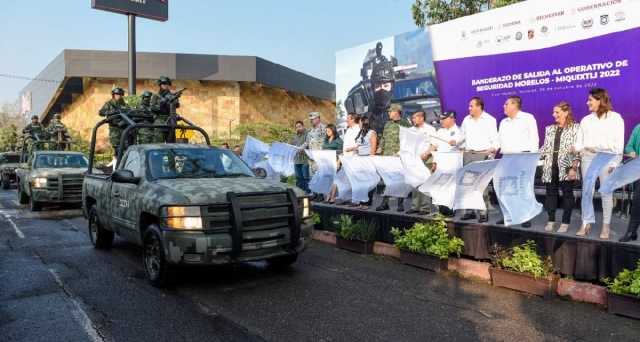 Pone en marcha Cuauhtémoc Blanco operativo de seguridad Morelos-Miquixtli 2022
