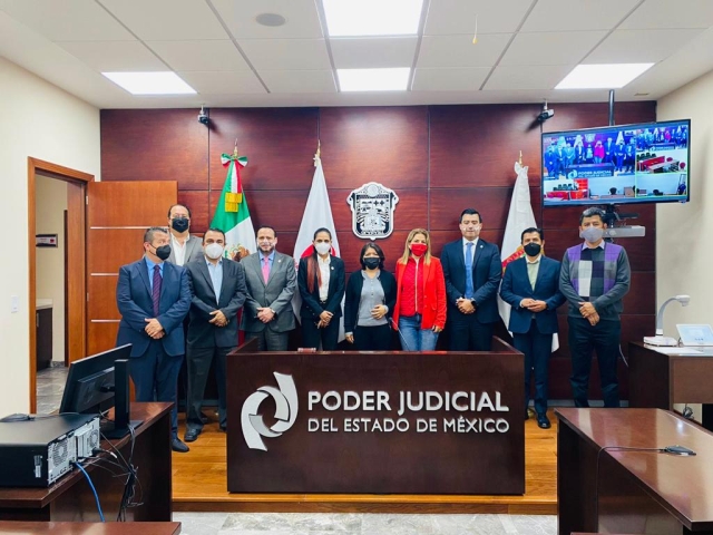 Visitan jueces especializados en materia laboral de Morelos a sus similares de Edomex