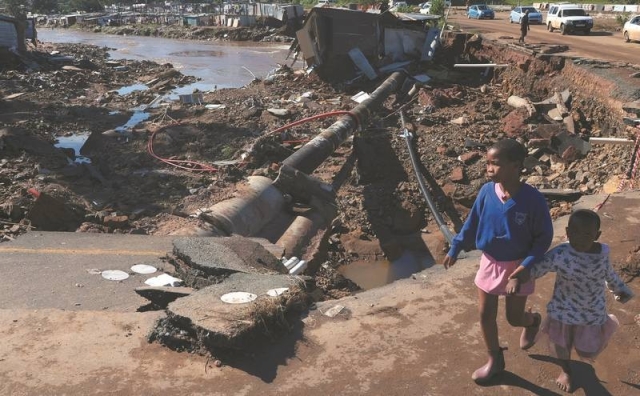 Por inundaciones en Sudáfrica, 443 muertos y 63 desaparecidos