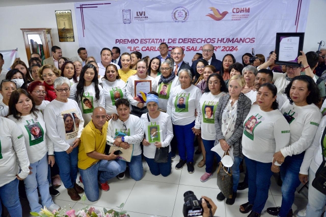 Entregan en Congreso local Premio Estatal de Derechos Humanos &#039;Carlos Celis Salazar&#039; 2024