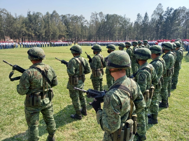 Ceremonia de toma de protesta de soldados del Servicio Militar Nacional
