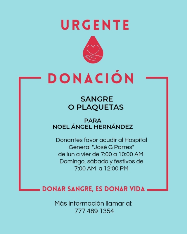 Vecinos de Ahuatepec solicitan apoyo para donar sangre a paciente en el hospital Parres