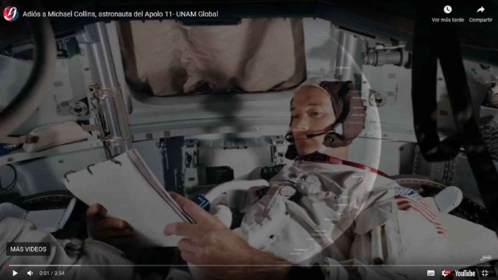 Adiós a Michael Collins, astronauta del Apolo 11