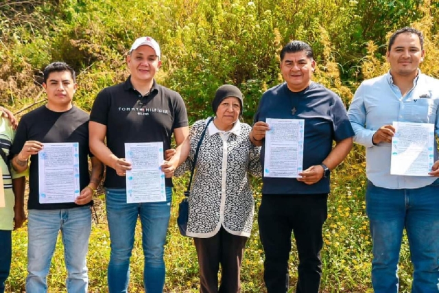 Los dueños de los predios por donde pasará la carretera donaron parte de sus propiedades.