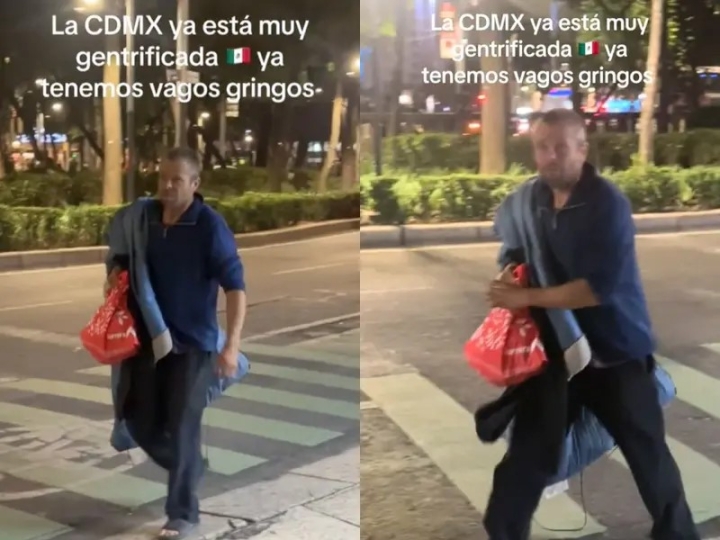 Captan a extranjero en situación de calle en Paseo de la Reforma