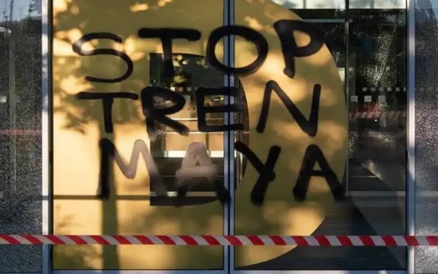 Protestan en Alemania contra Tren Maya de AMLO