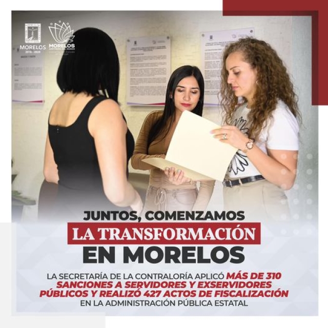 Cumple Gobierno de Morelos con acciones contundentes contra la corrupción y fomento de la transparencia