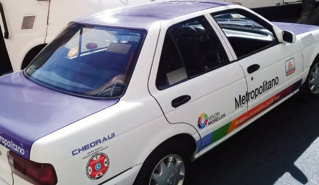 Roban un taxi en Temixco