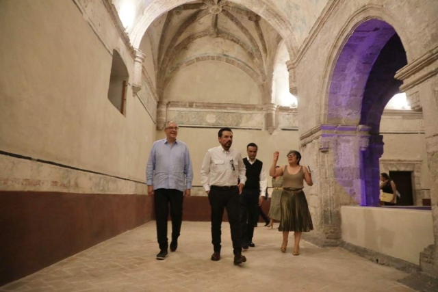 El director general del IMSS, Zoé Robledo, recorrió el exconvento de Santo Domingo de Guzmán, ubicado en el Centro Vacacional Oaxtepec. 