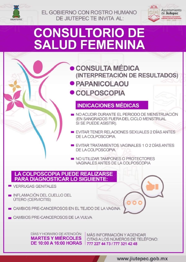Gobierno de Jiutepec pondrá en operación consultorio para la salud femenina
