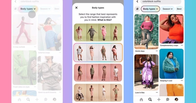 Pinterest introduce mayor diversidad de cuerpos en resultados de moda femenina y bodas