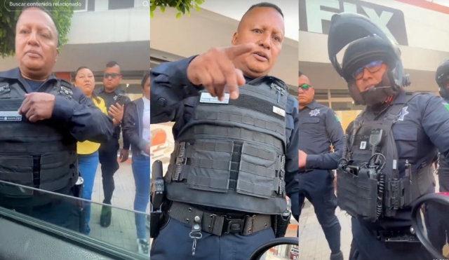 Ciudadano intenta devolver cartera y termina golpeado por policías en Puebla