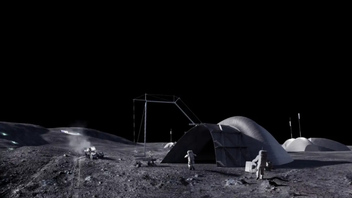 Conoce LINA, el proyecto de la NASA para crear una base lunar impresa en 3D