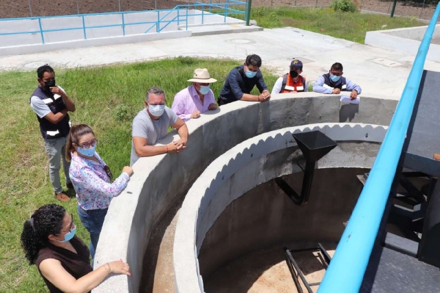 Supervisa Ceagua Planta de Tratamiento de Aguas Residuales en Jantetelco