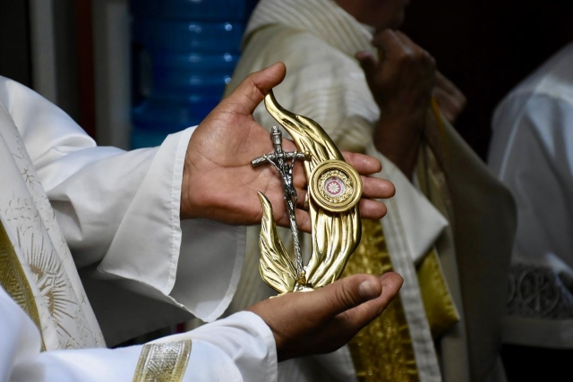 Llega reliquia en primer grado de San Juan Pablo II a la parroquia de San José en Jiutepec