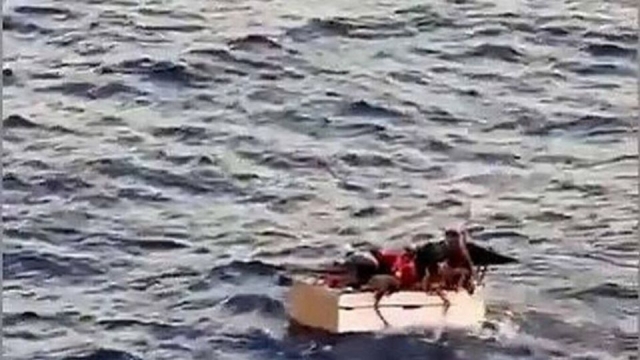 Migrantes cubanos remaron con las manos hasta que un crucero los rescató