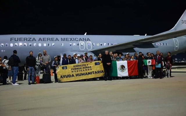 Llegan a México 275 connacionales evacuados de Israel