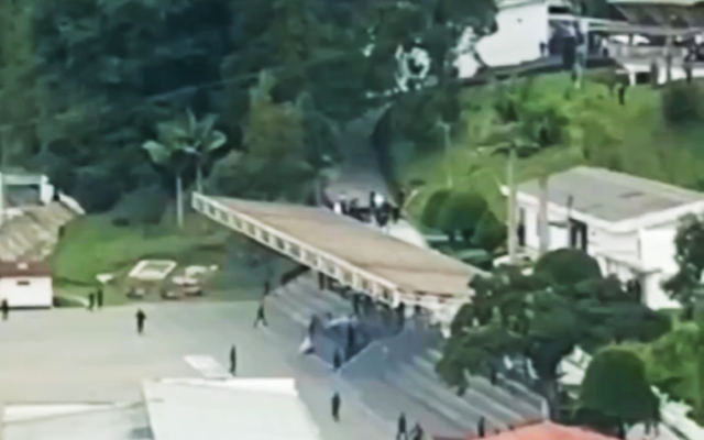 Rayo impacta escuela de policías en Colombia: 28 cadetes lesionados
