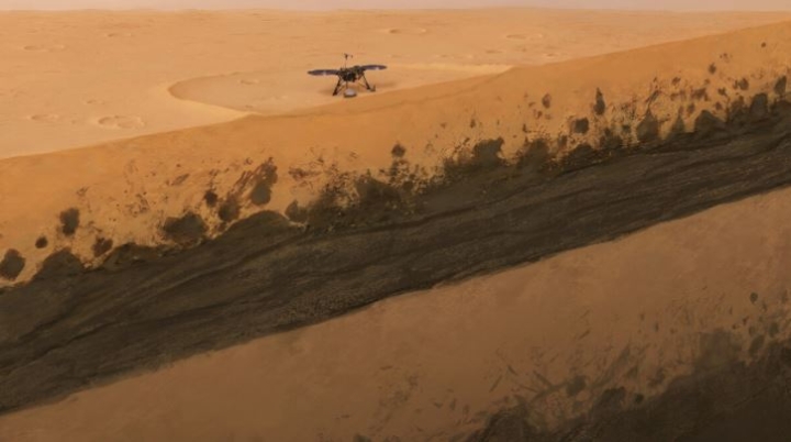 Científicos utilizaron el ruido ambiental de Marte para analizar el subsuelo del planeta