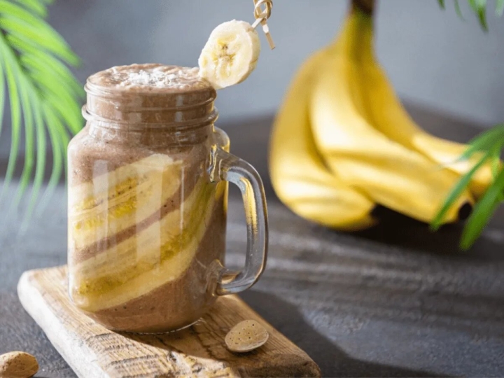 Smoothie de plátano y café, una opción ideal para obtener energía