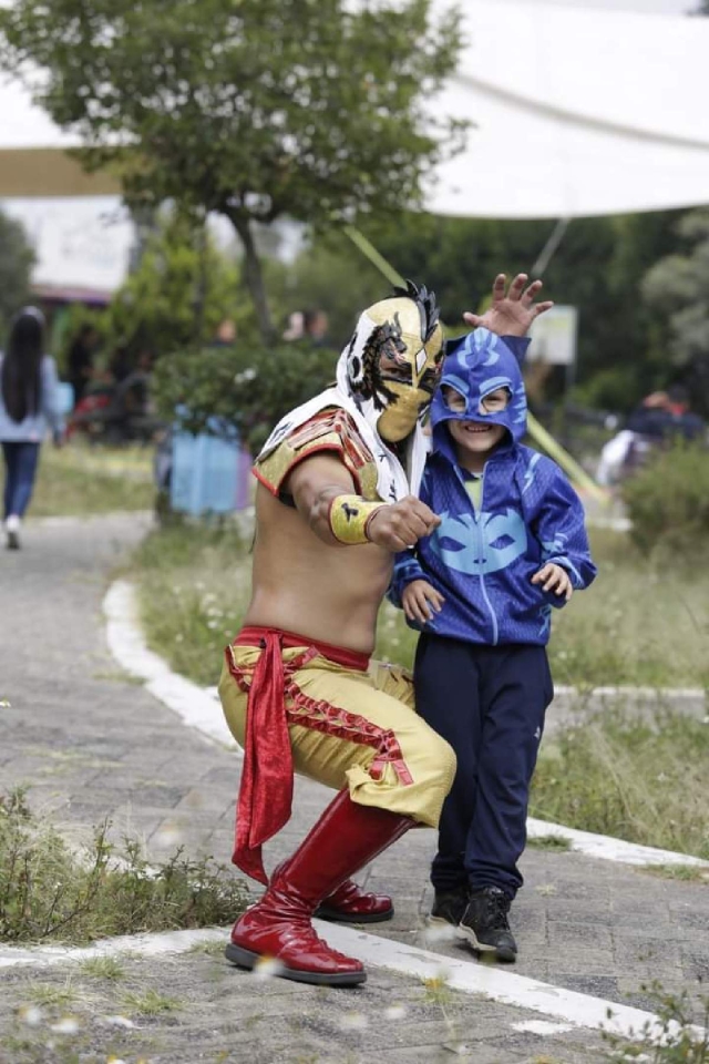 Leyenda Dragón será uno de los gladiadores que convivirá con los niños este viernes en las instalaciones de La Unión de Morelos.