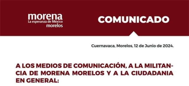 Se deslinda Comité Ejecutivo Estatal de Morena de agresión contra periodista