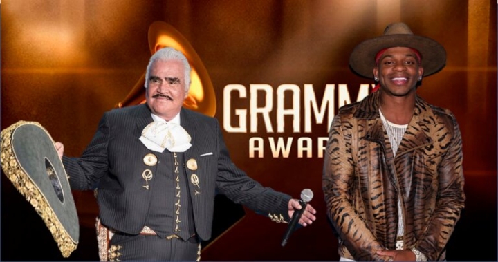 “No pudo venir hoy”, el error de presentador al hablar de Vicente Fernández en los Grammy