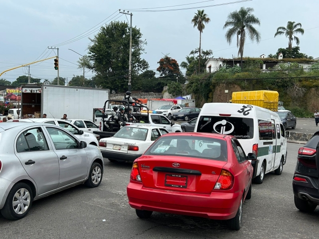 Agentes de la Guardia Nacional acudieron al sitio de la agresión.