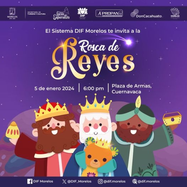 Invita DIF Morelos a disfrutar de la monumental rosca de reyes