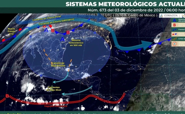 Pronóstico del clima de hoy: nuevo frente frío afectará a estados del norte de México