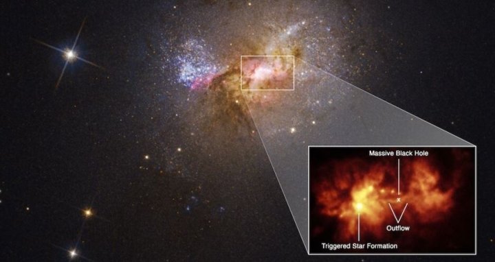 Al contrario de lo conocido: ven agujero negro que crea estrellas