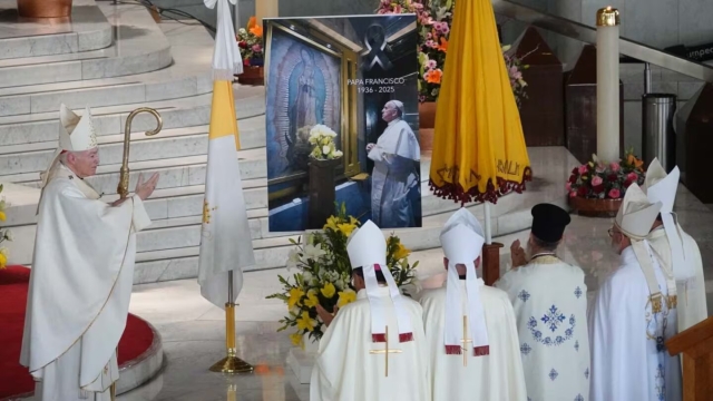 Despedida al Papa Francisco en la Basílica de Guadalupe, 'su lugar preferido en México'