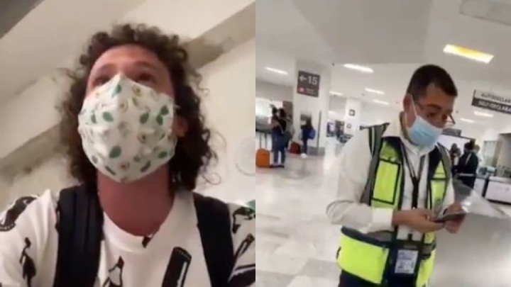 Multan a Luisito Comunica con 6,930 pesos por usar celular en el AICM