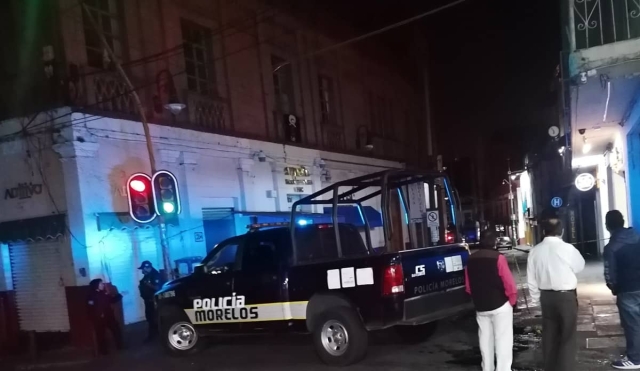 Realizaron disparos en pleno centro de Cuernavaca