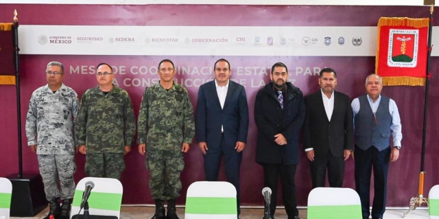 La seguridad es y será prioridad para integrantes de la Mesa de Coordinación Estatal para la Construcción de la Paz: Cuauhtémoc Blanco