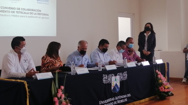 Firma UAEM convenio de colaboración con el Ayuntamiento de Tetecala de la Reforma