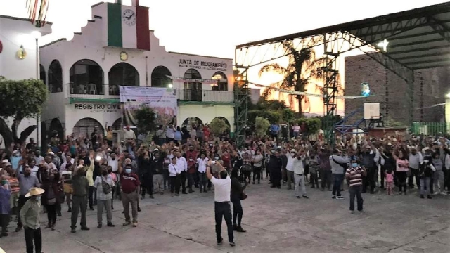 La participación fue escasa en relación con el número total de pobladores de Tetelcingo.