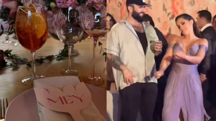 Carín León sorprende a su novia con lujosa fiesta de cumpleaños.