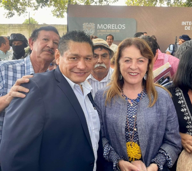 El alcalde electo estuvo presente en la gira de trabajo que la gobernadora realizó este lunes en Cuautla.