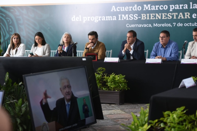 Firman Gobierno de Morelos e IMSS acuerdo marco para la operación de IMSS-Bienestar