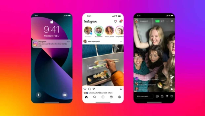 Instagram lanza transmisiones en vivo privadas para mejores amigos