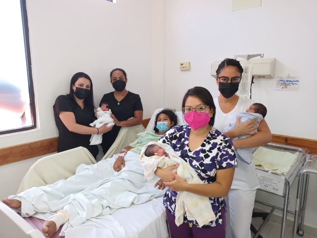 Nacen trillizas en el Hospital de la Mujer