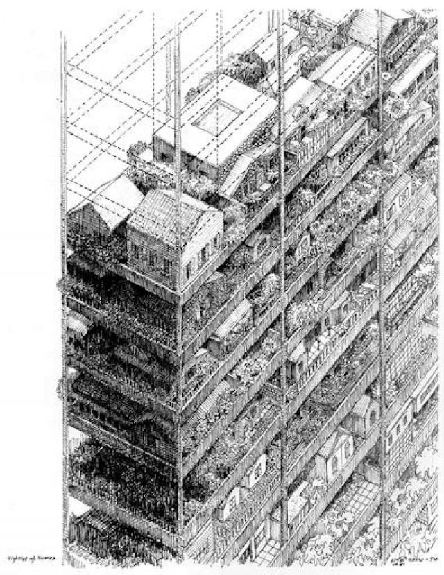Apilamiento y estructura del Highrise of Homes TOMADA DE LA WEB: https://www.siteenvirodesign.com/content/high-rise-homes