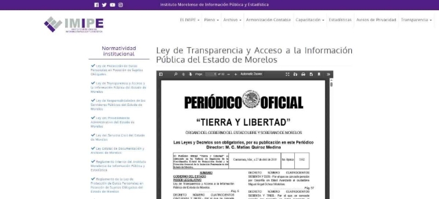 Un ejercicio de Transparencia