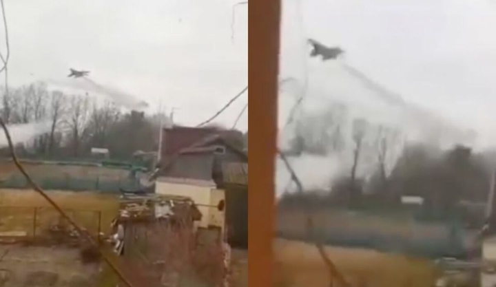 Civiles ucranianos captan invasión rusa desde sus ventanas: VIDEO