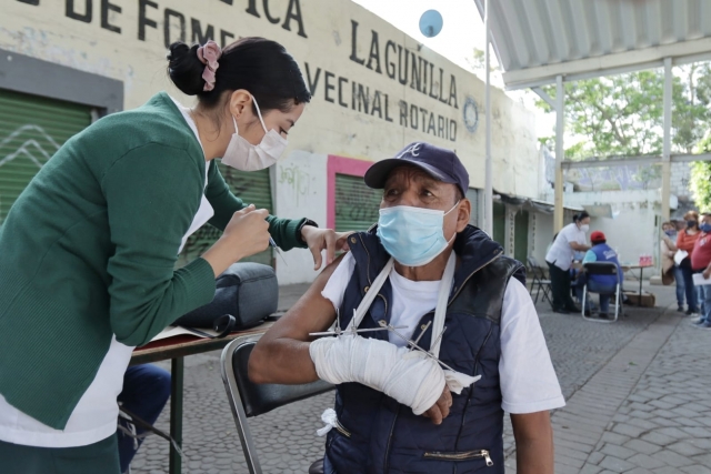 Tercer día de segunda jornada de vacunación contra covid-19 en La Lagunilla