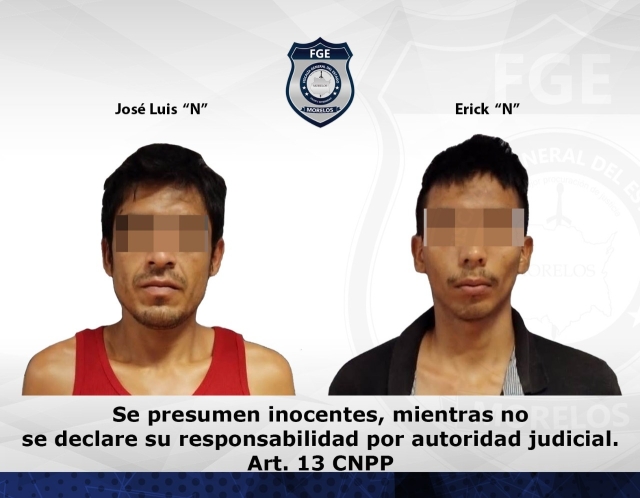 Prisión preventiva contra dos hombres por robo de vehículo automotor agravado en Temixco